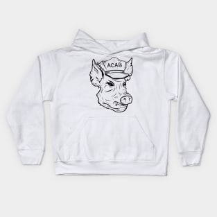 ACAB Pig Kids Hoodie